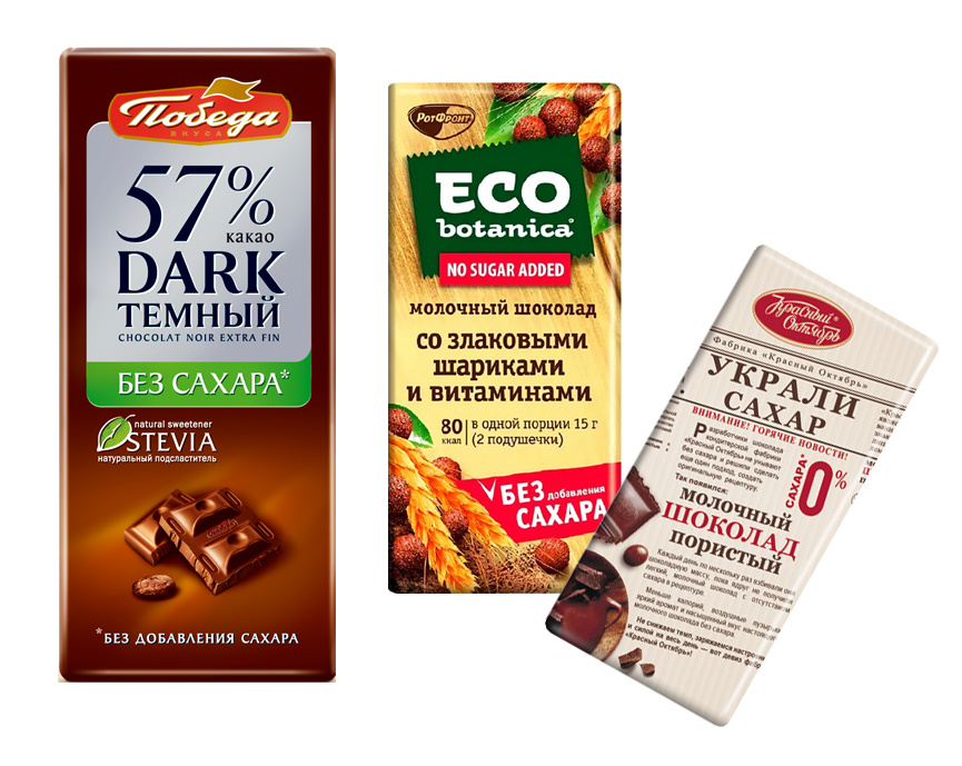 Выпускают шоколад без сахара