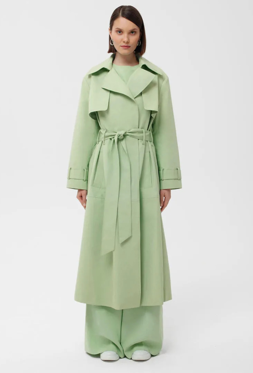 Фисташковый тренч 