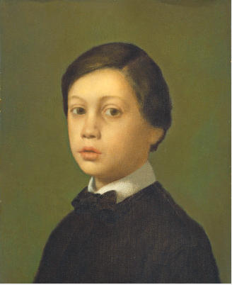 Эдгар Дега: Портрет Рене Дега (брата художника), 1855, холст, масло 