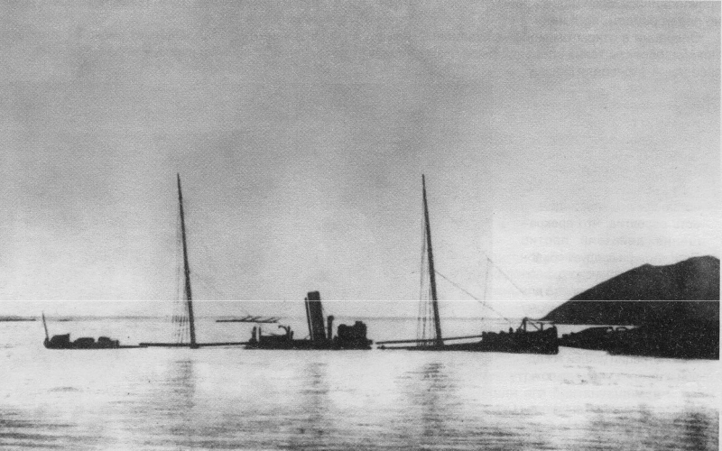 затопленный брандер у ПортАртура