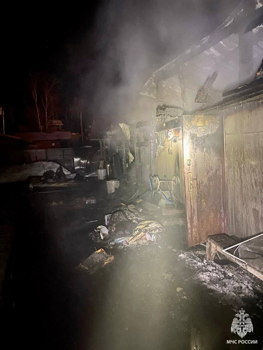    Пожар в поселке Карлушка Республики Алтай. Источник: МЧС Республики Алтай