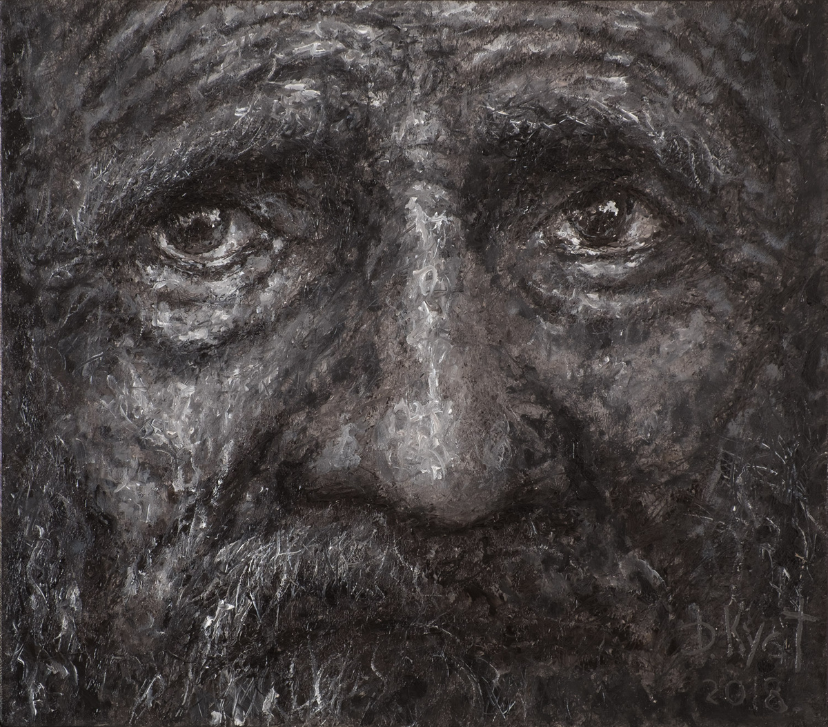 Художник Дмитрий Кустанович. Апостол, 70x80 см, холст, масло, 2018 года создания