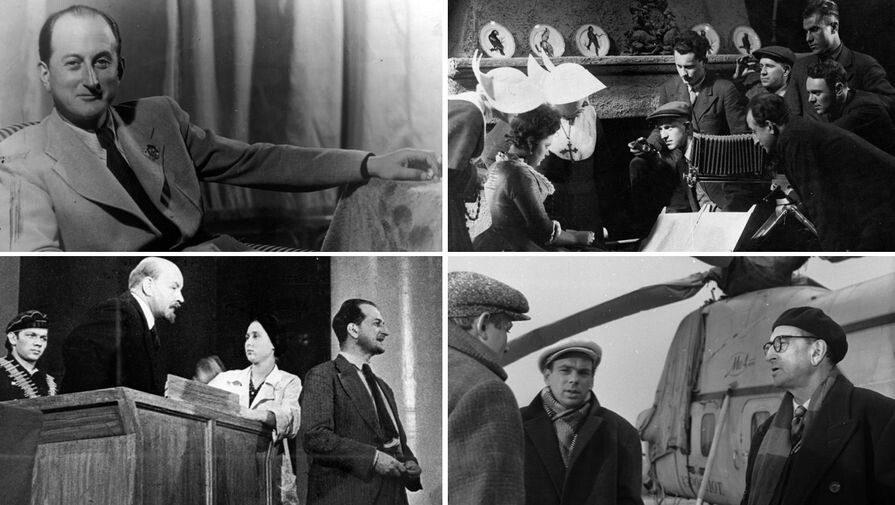 Михаил Ромм на съемках