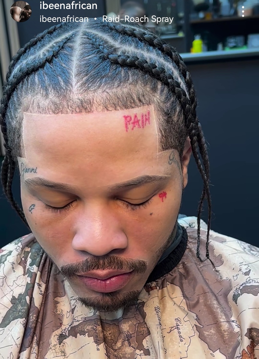 Скриншот из социальной сети (запрещённой в РФ) парикмахера Джервонты. Специалист демонстрирует, что причёска была выполнена идеально