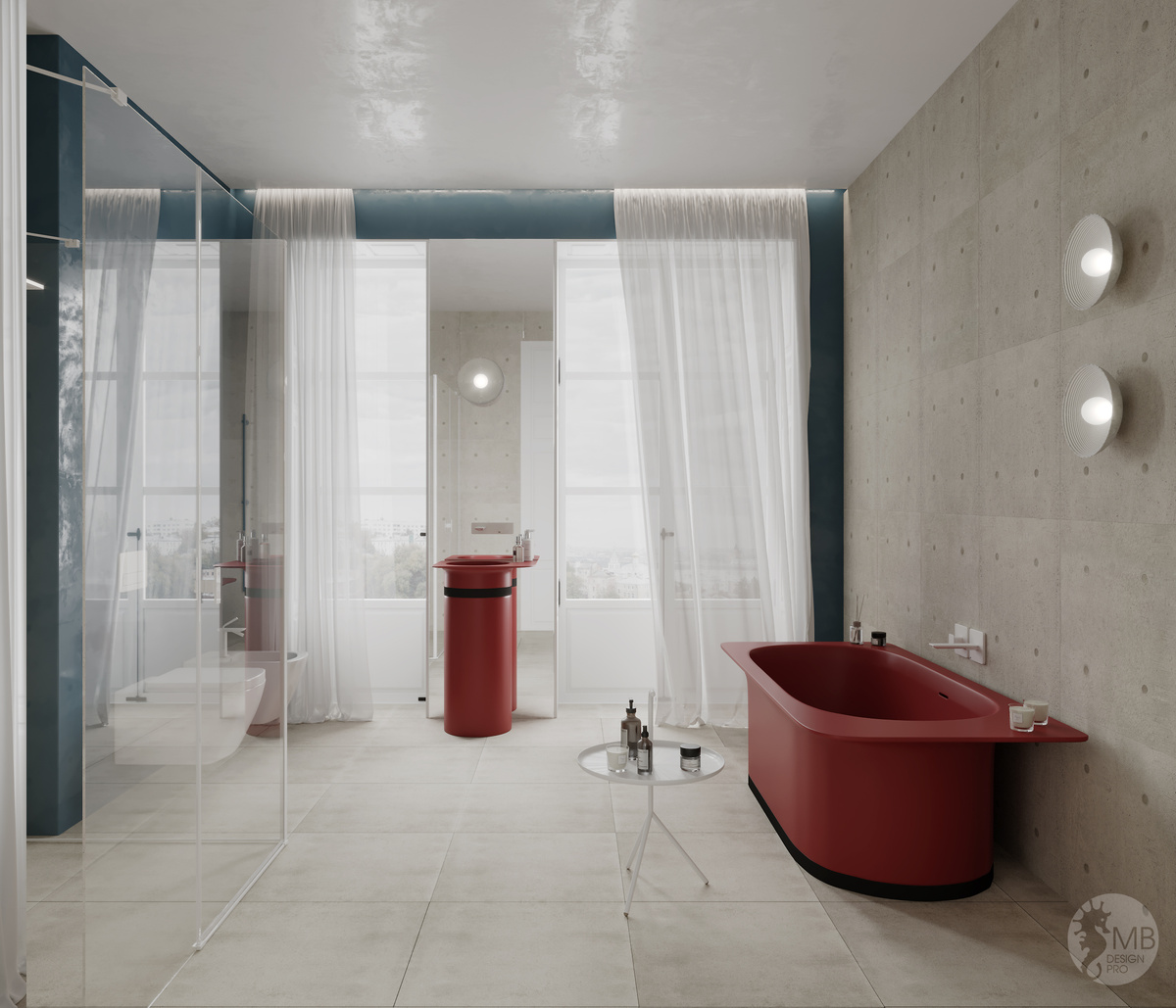 Изделия Salini: Отдельностоящая ванна NINFEA, напольная раковина NINFEA 01