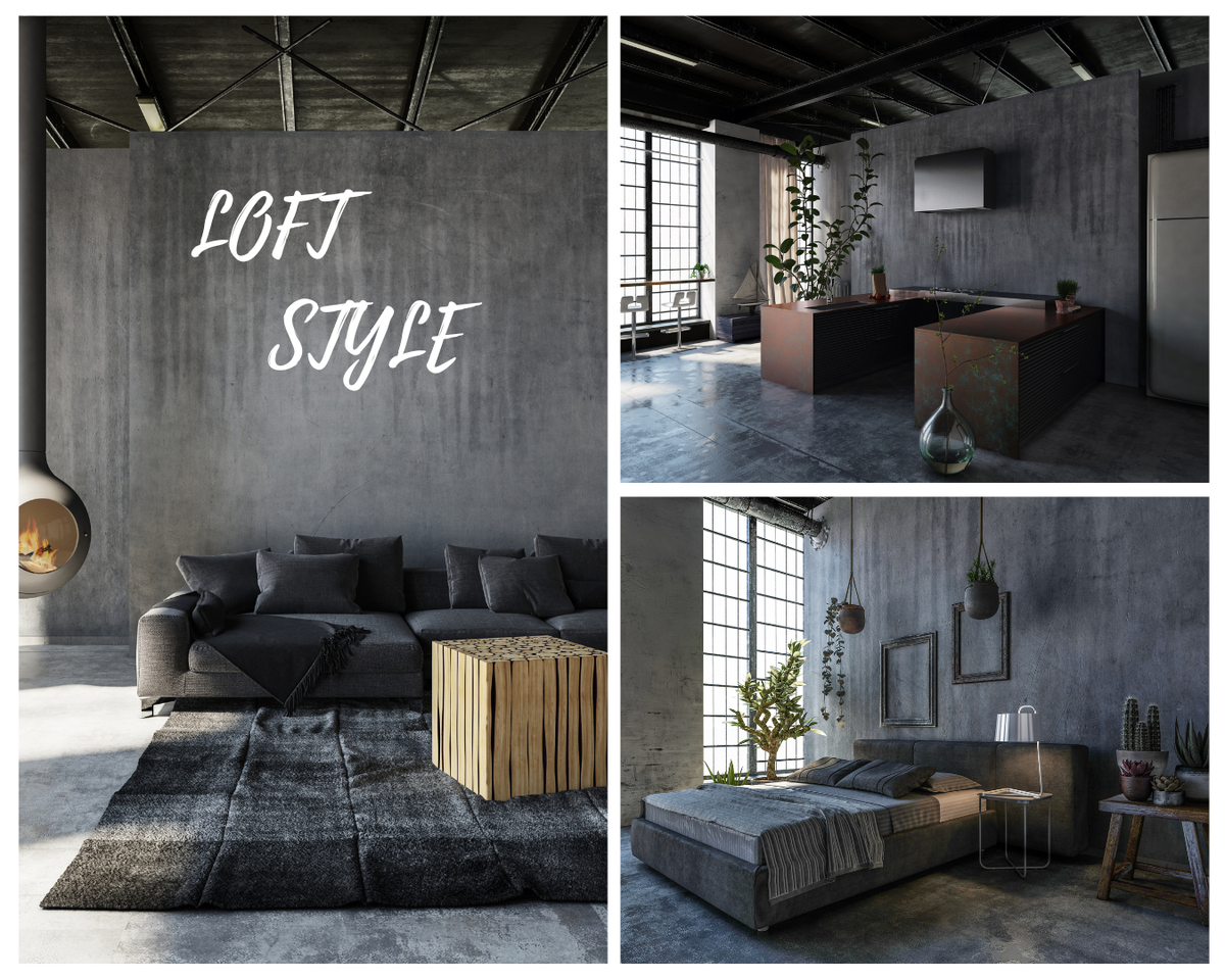 Дизайн в стиле лофт.