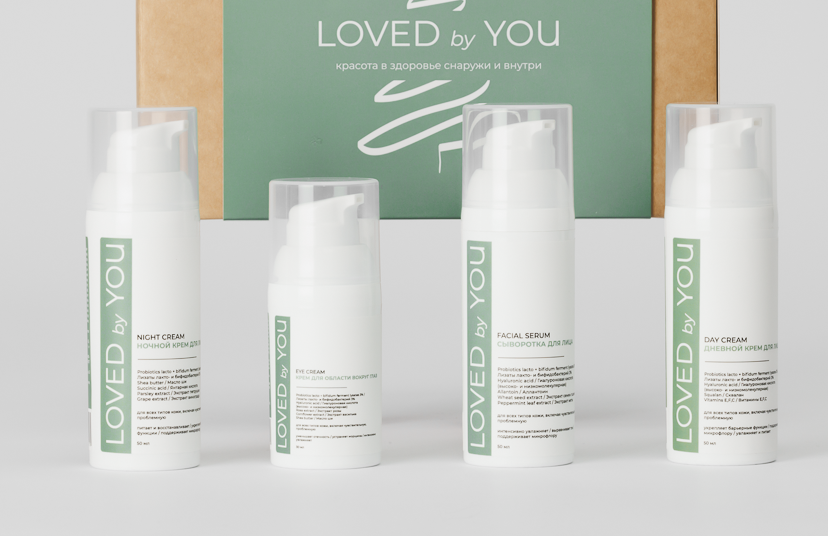 Базовая линия по уходу за лицом от Loved by You быстро вернет коже сияние