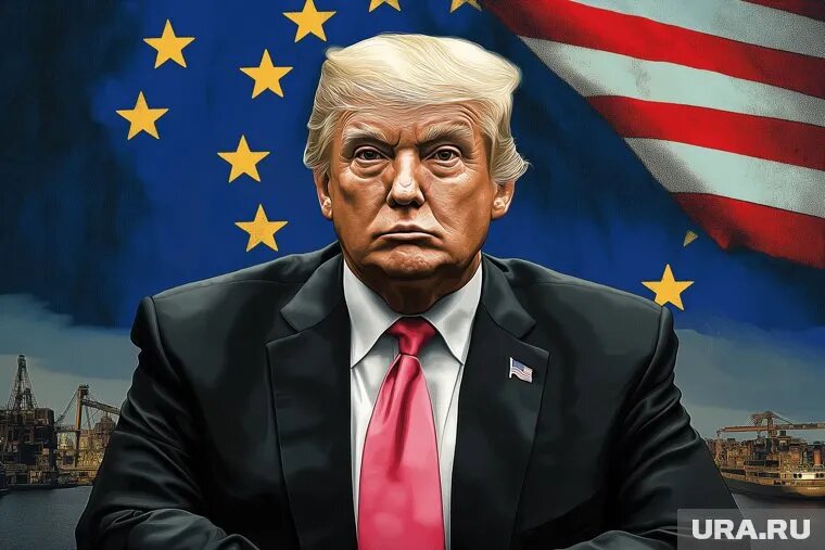 Трамп прекратил военную и бюджетную помощь Киеву. Фото: ИИ © URA.RU