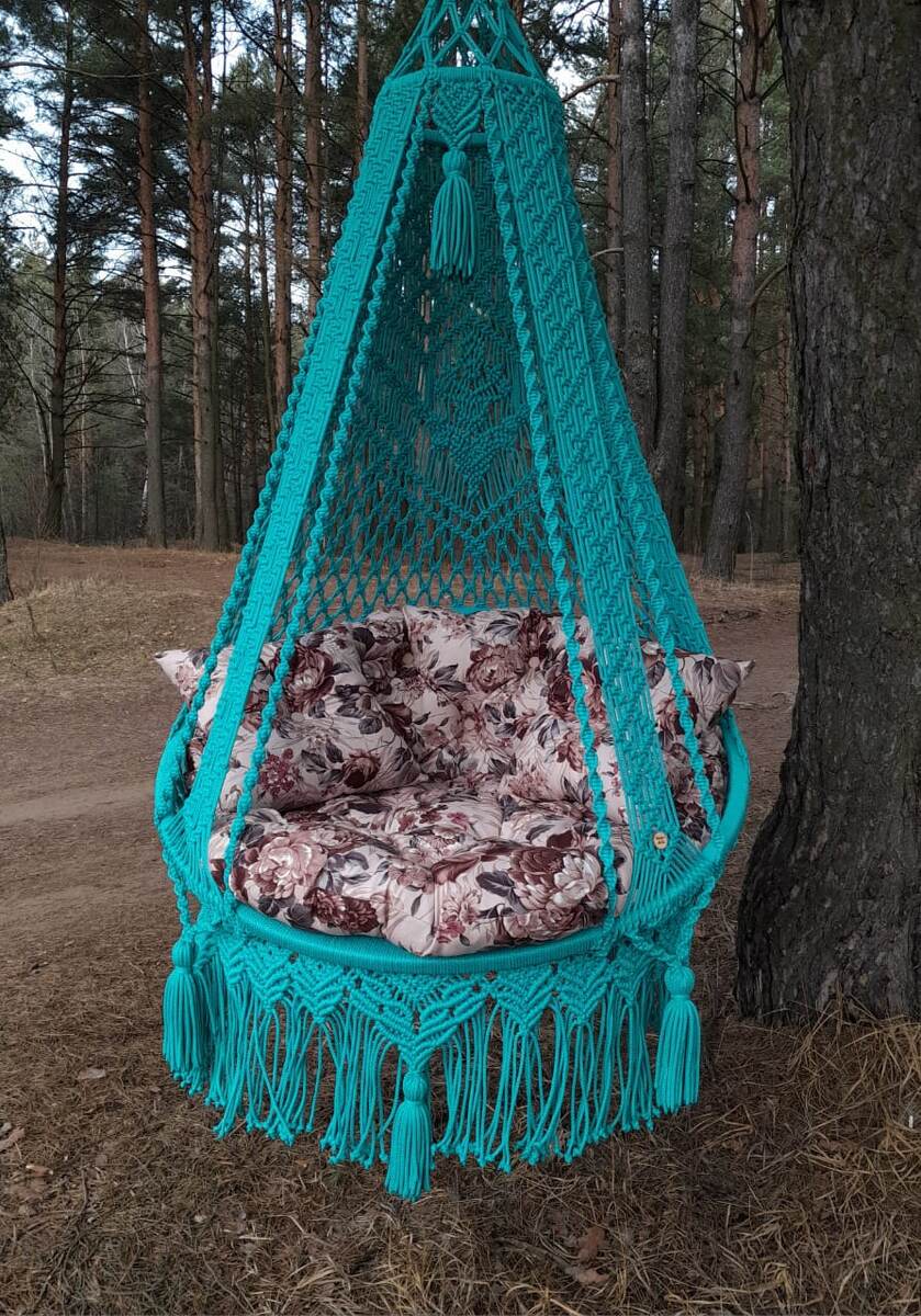 Кресло подвесное ручной работы