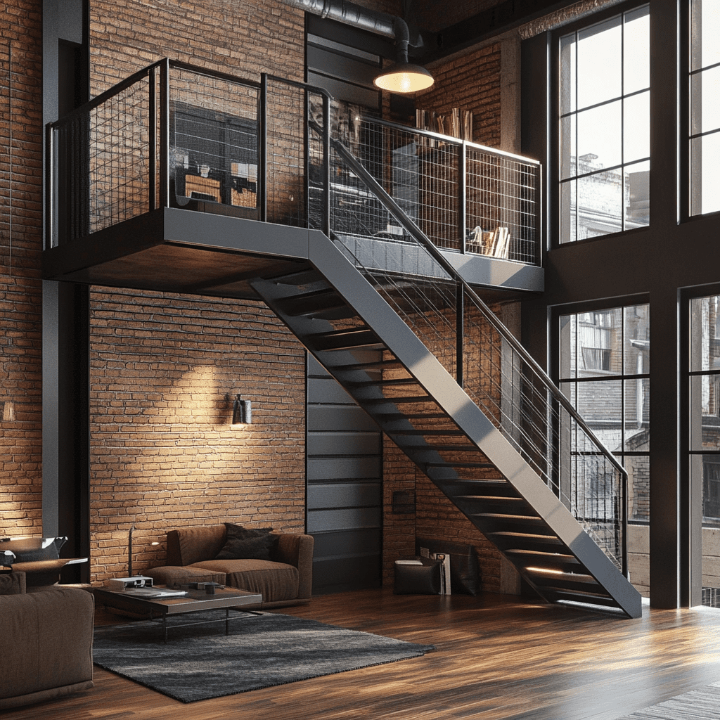    Антресольный этаж в стиле лофт: как выбрать идеальные металлические и дубовые элементы для вашего Уфимского интерьера ZMK-ZENIT