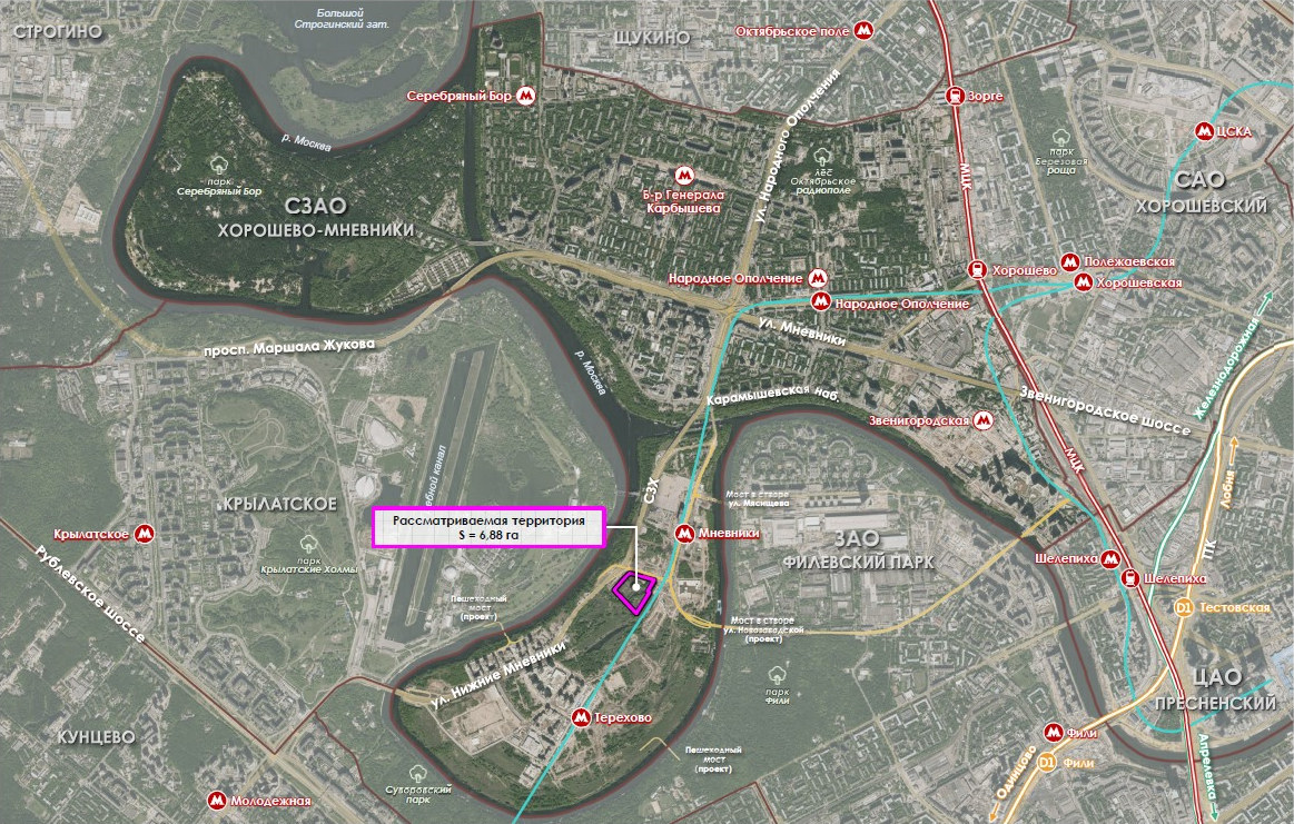 Место планируемого расположения нового цирка. Мос.ру