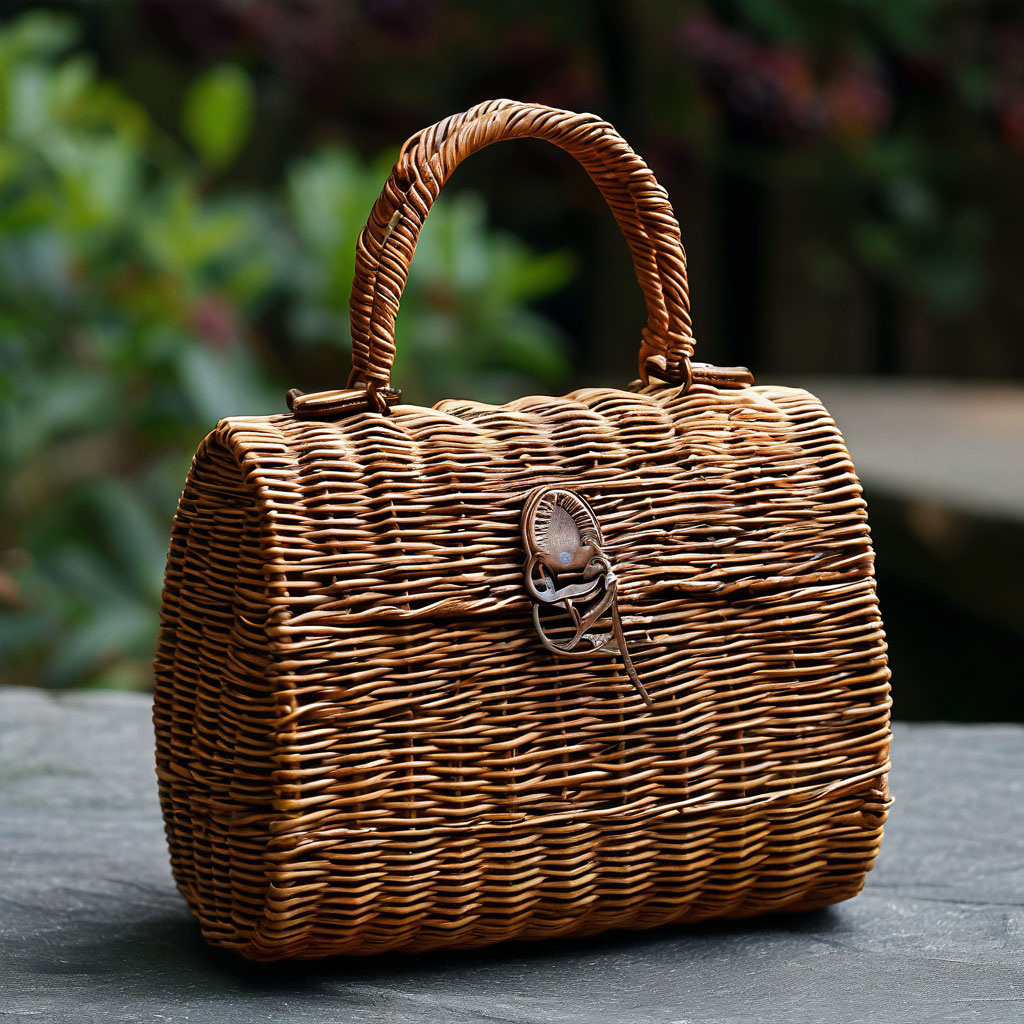Сумка из бумажной лозы