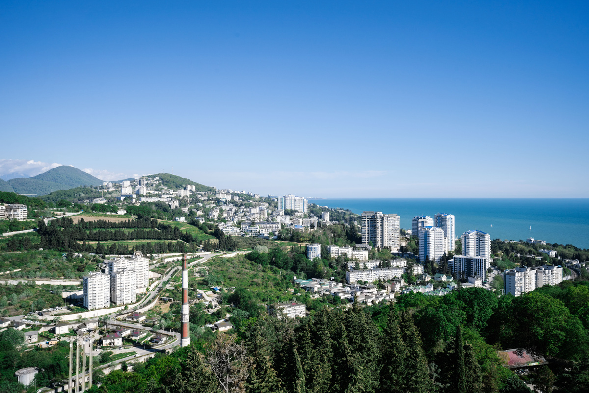 Вид на город Сочи