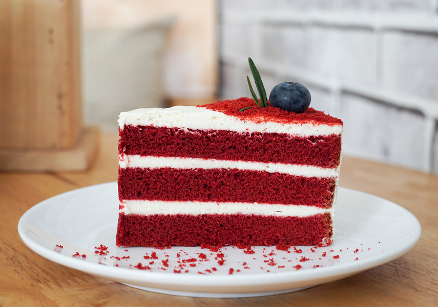 Так выглядит оригинальный торт «Красный бархат»