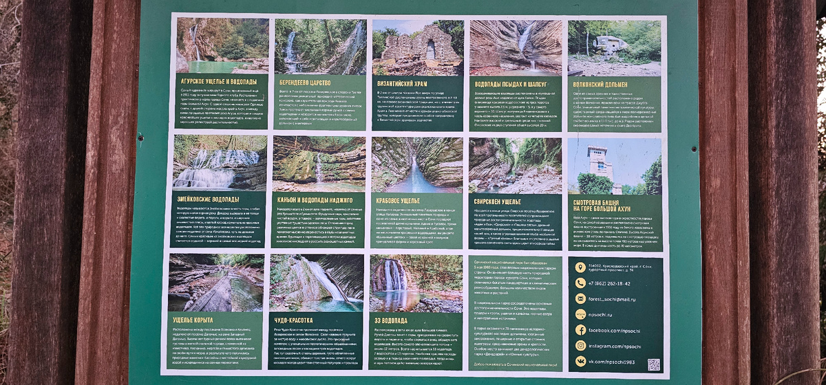 Водопады рядом с Сочи.