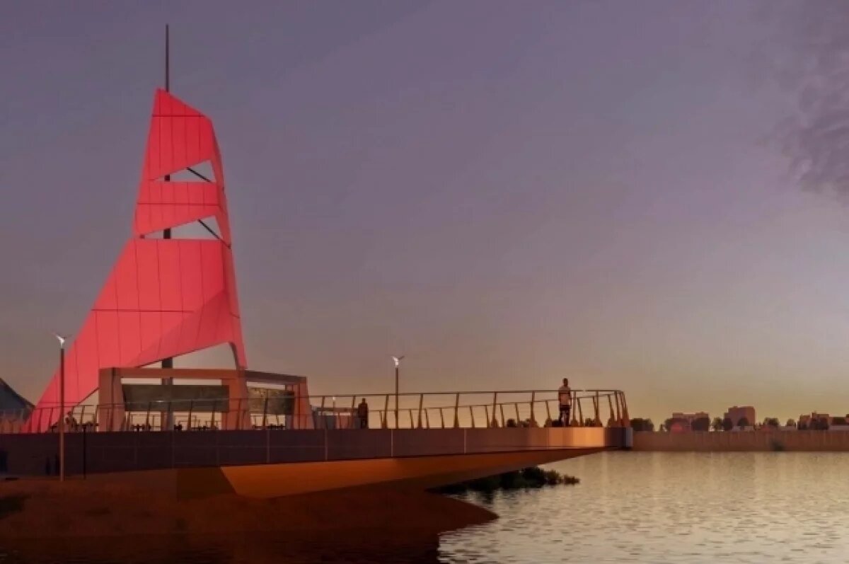    На острове Юность в Иркутске появится 40-метровый «корабль»