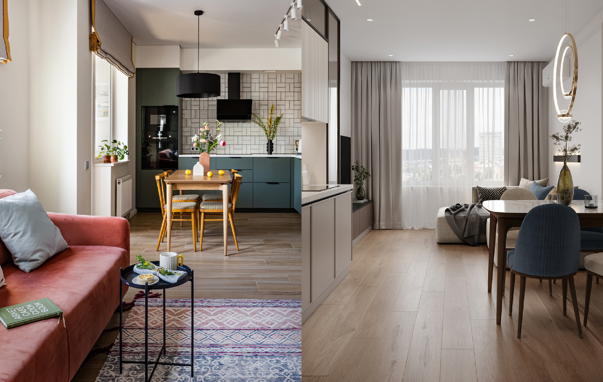 Кухни-гостиные с продукцией LOYMINA Group