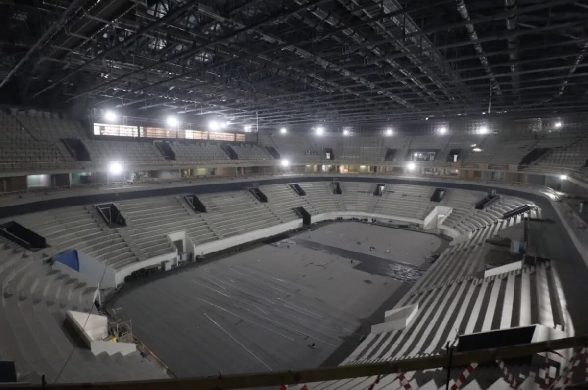    Чистовая отделка нижегородского Ледового дворца выполнена на 30%