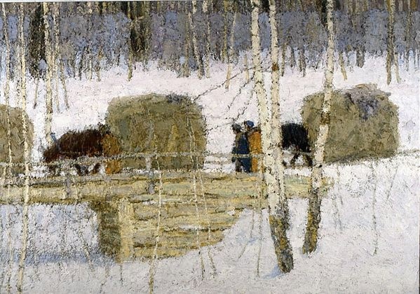 Сено везут. 1950. Холст, масло. 79 х 116. Тульский музей изобразительных искусств.