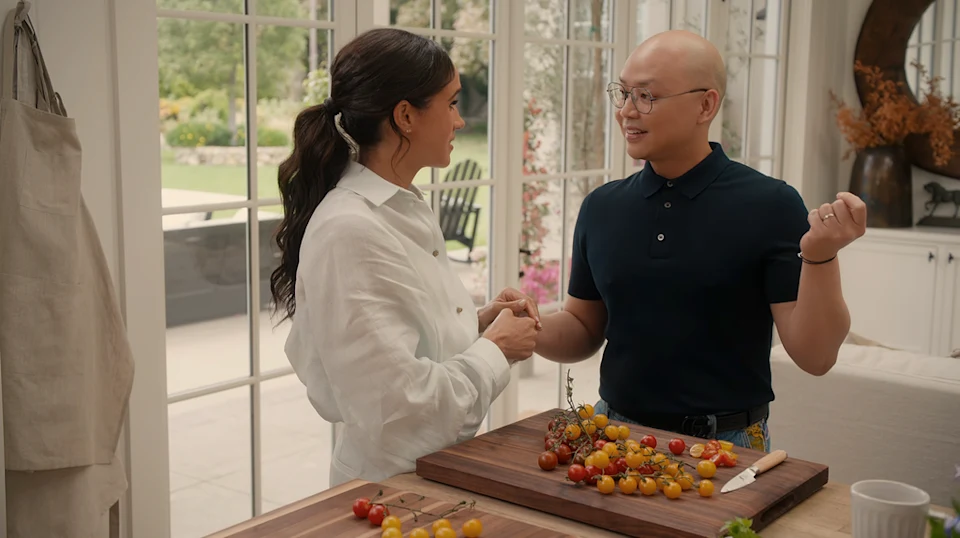 Меган Маркл и Дэниел Мартин. Фото Netflix