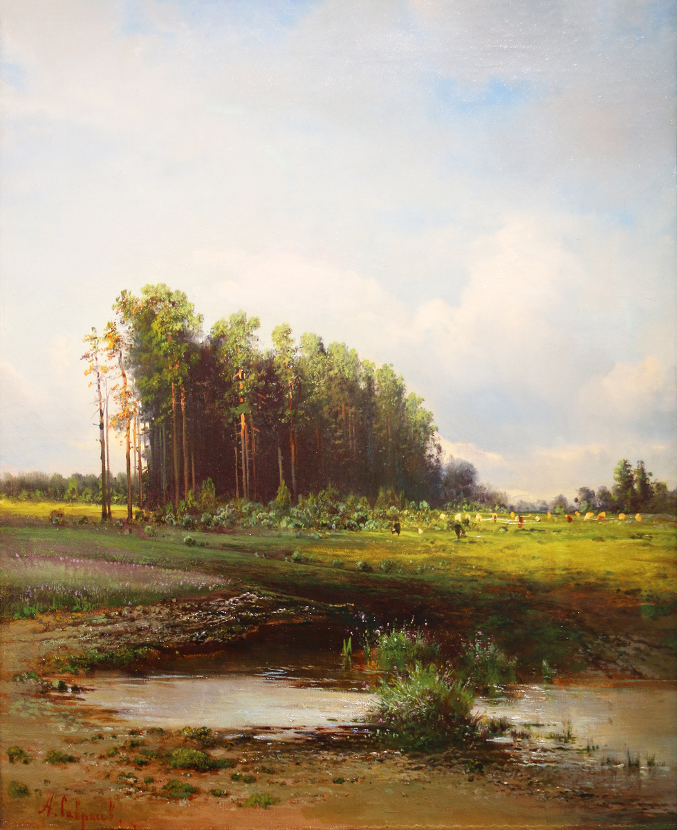 А. Саврасов «Лосиный остров» 1870-е годы. Частное собрание.