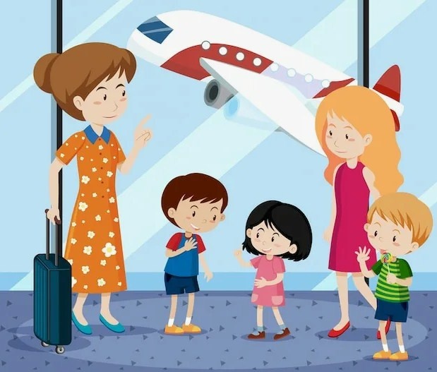 Дети в самолёте