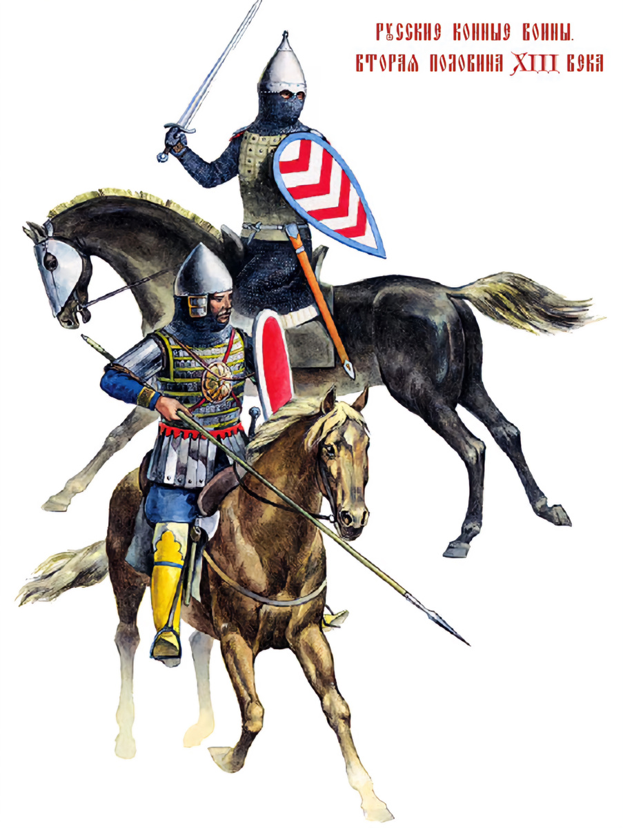 Дружинники. Работа художника Алексинского Д. П.