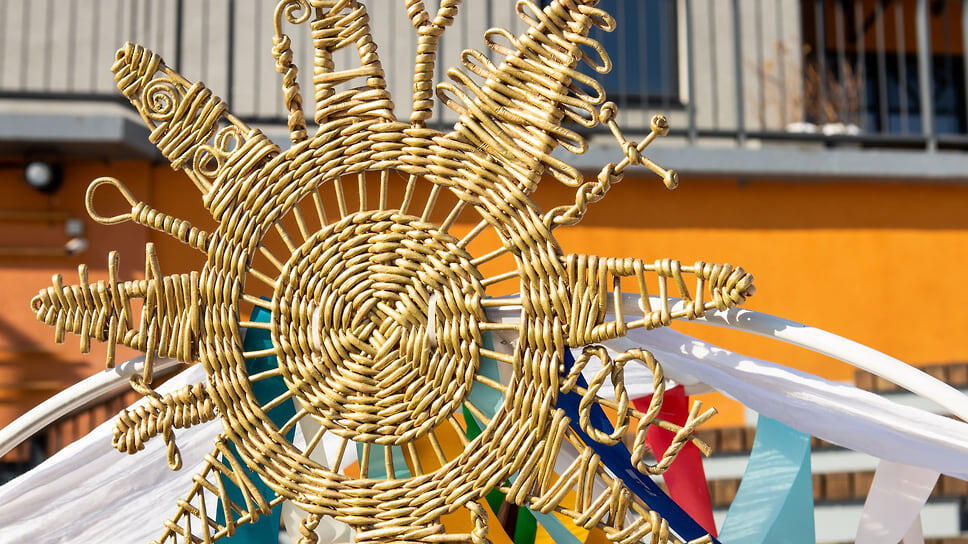 Символ Масленицы.📷Фото: Ксения Федорова / Коммерсантъ