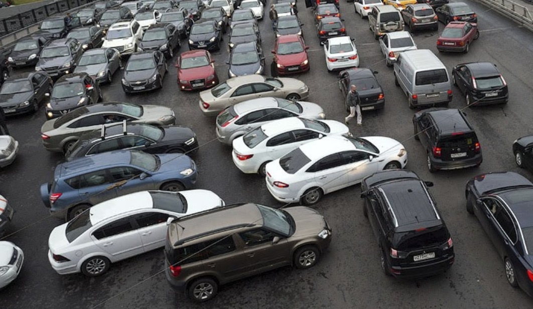 Пробки рядом с аэропортами Москвы