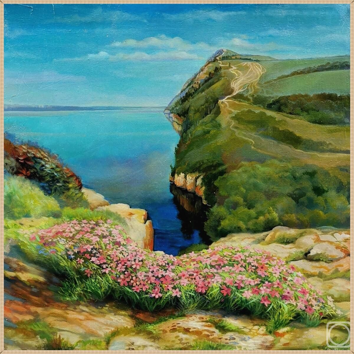 © Сергей Сергеев. Жигули. Холст, масло. 90  x 90см. 2024 г. Много раз был в Тольятти и очень обидно, что так и не удалось побывать в Жигулях – М.Л. 