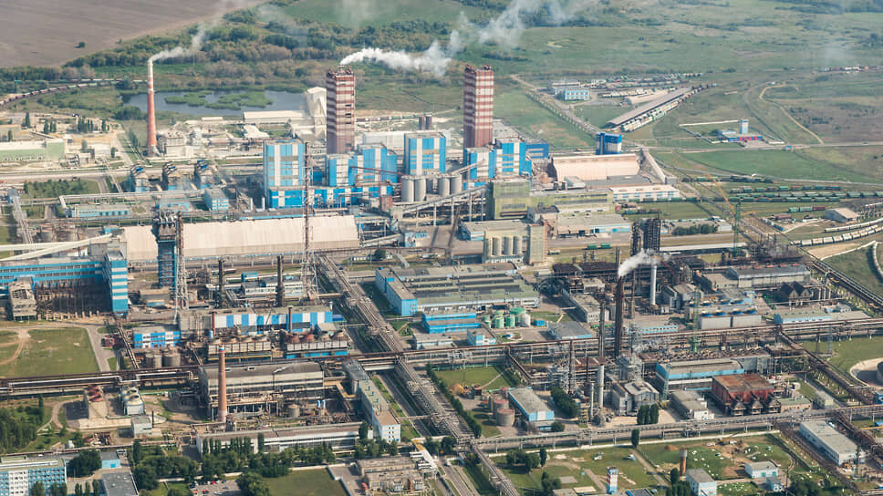 Завод АО «Минудобрения» в Воронежской области.📷Фото: Олег Харсеев / Коммерсантъ