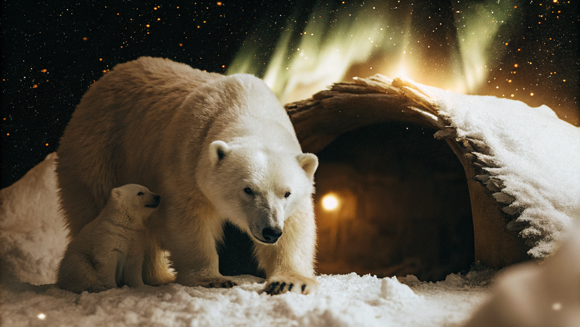 Ученые запечатлели, как медвежата впервые покидают отчий дом