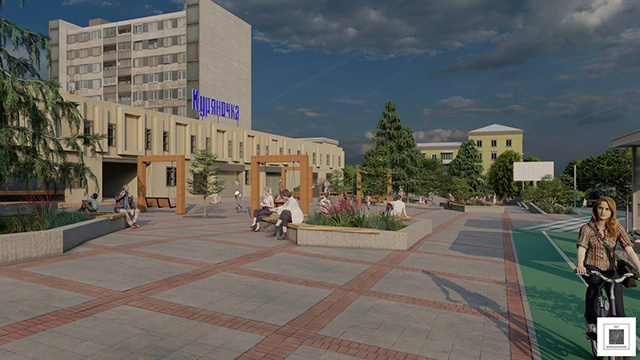    Перед магазином пообещали высадить березы, боярышник, клен, липу, а также кустарники