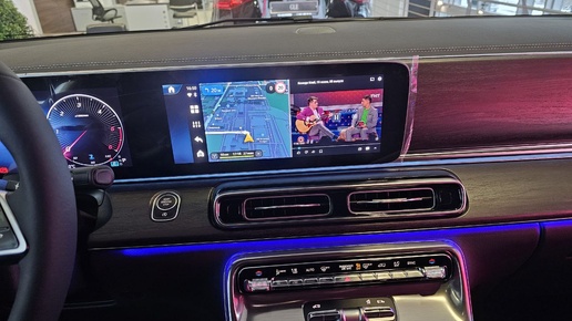 Навигация в Mercedes-Benz V-class 2024, Carplay, Android auto, Яндекс Навигатор, мультимедиа в Dzen