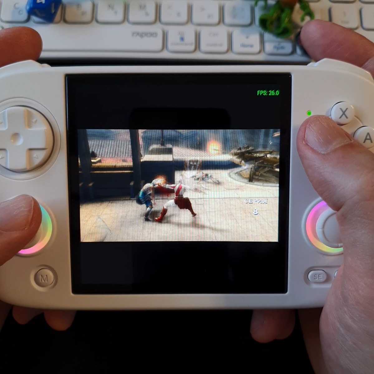 God of War Chain of Olympus на стандартной прошивке.