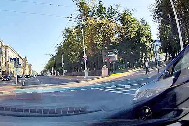 Скриншот с видеорегистратора