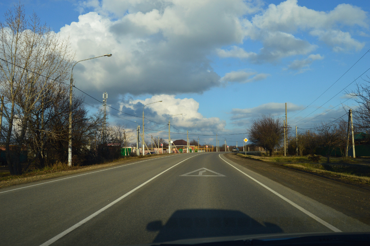 Фото автора. Февраль 2025. Дорога районного значения.