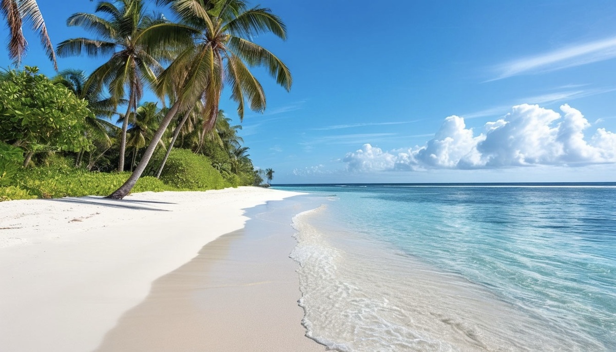 Безлюдный пляж. Мальдивы 🇲🇻 