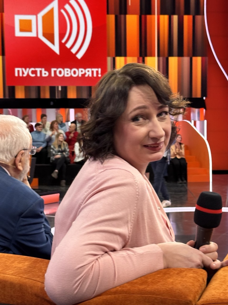 На программе "Пусть говорят". Фото автора. 