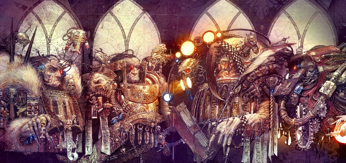 Распространённая картинка общего вида Высших Лордов Терры