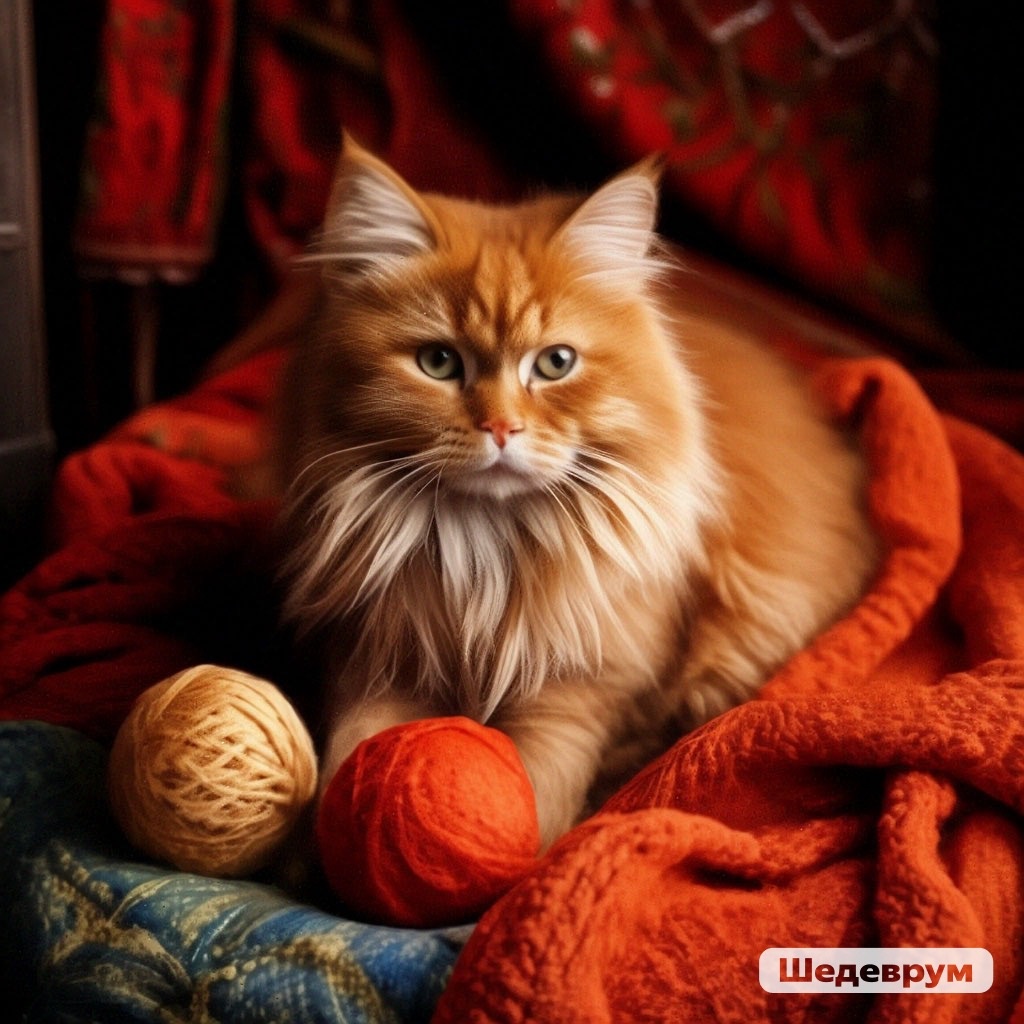 Акриловая пряжа.