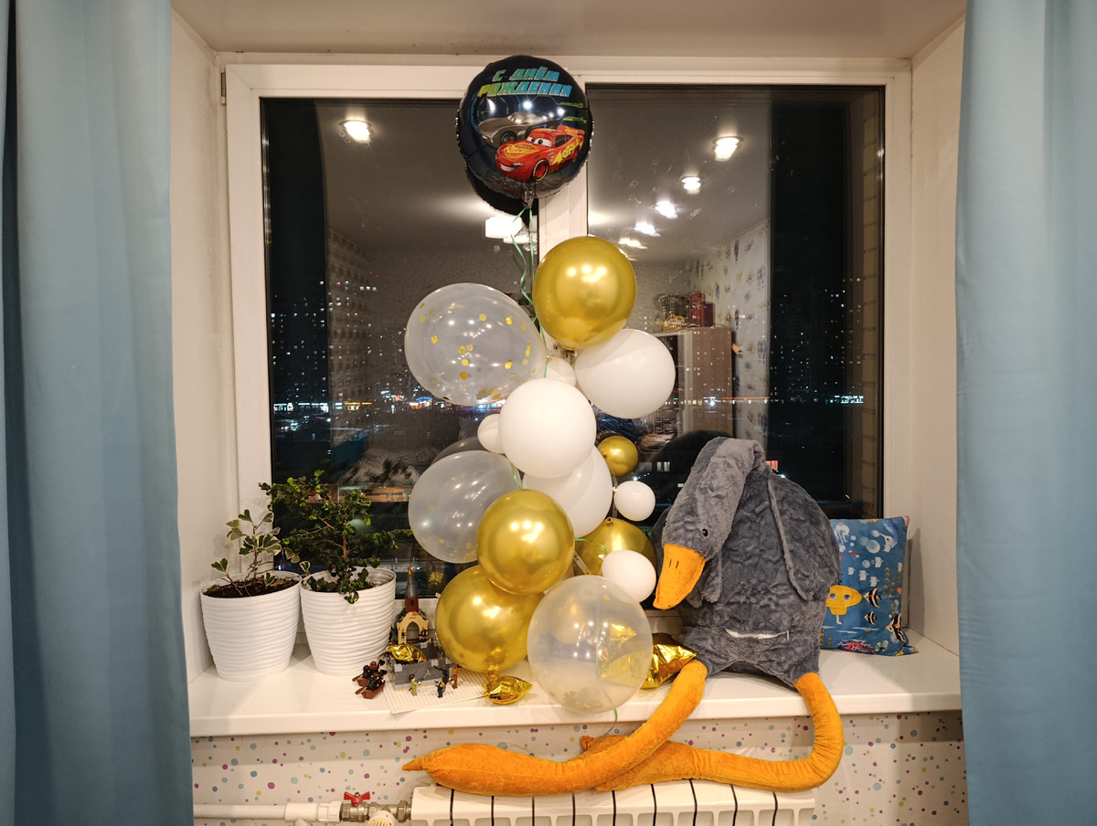 Шарики и гусь!