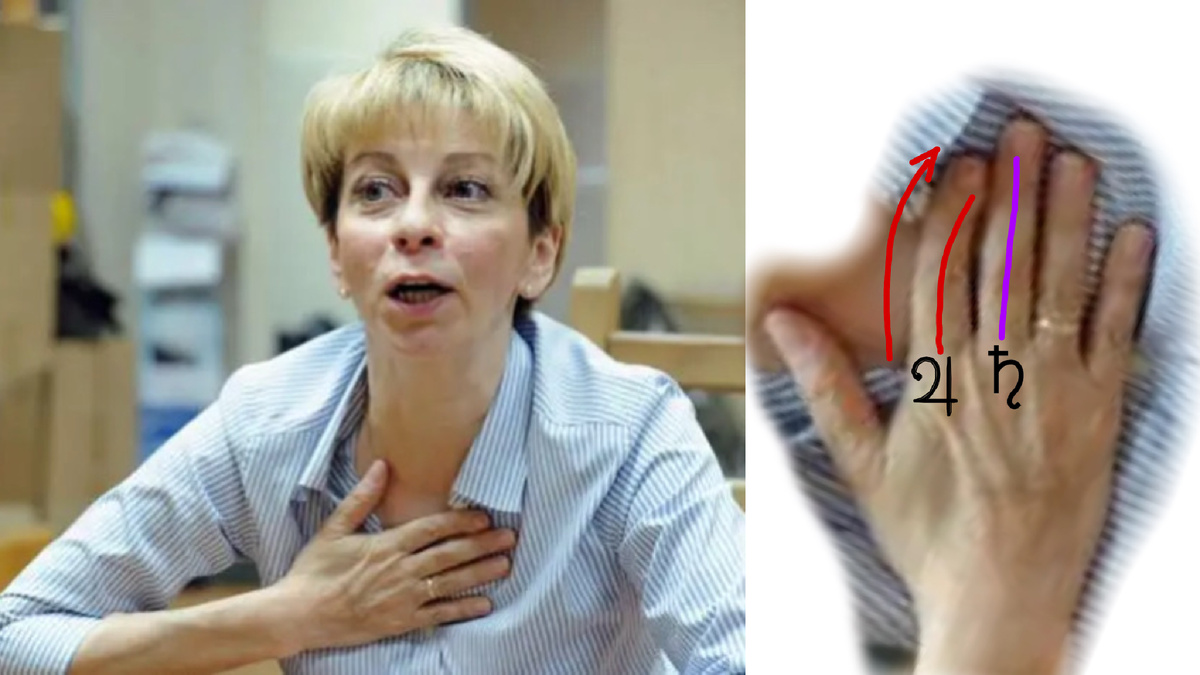 Фото руки Елизаветы Глинки. Редакция автора. 