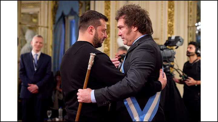 Зеленский и Милей ещё совсем недавно казались настоящими друзьями//ФОТО: President Of Ukraine/Global Look Press