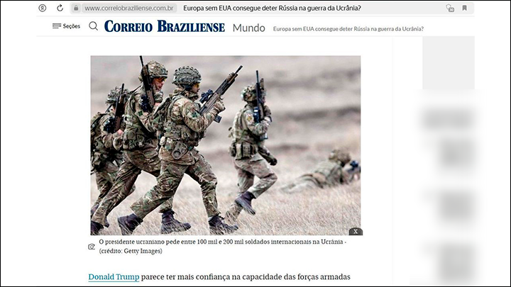 Скриншот: интернет-сайт correiobraziliense.com