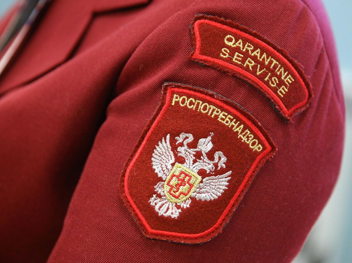    Шеврон сотрудника Роспотребнадзора© РИА Новости / Виталий Тимкив