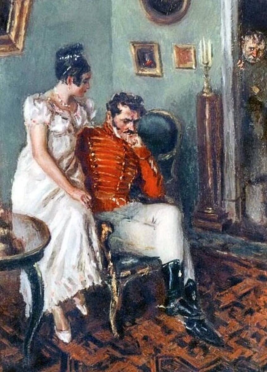 "Станционный смотритель". художник Павел Мещеряков, масло. 2006 год. Фото -  Яндекс-картинки