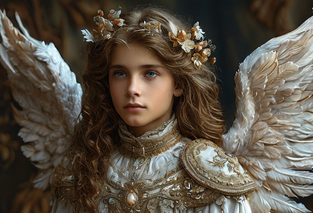 Ангел. Иллюстрация сгенерирована нейросетью