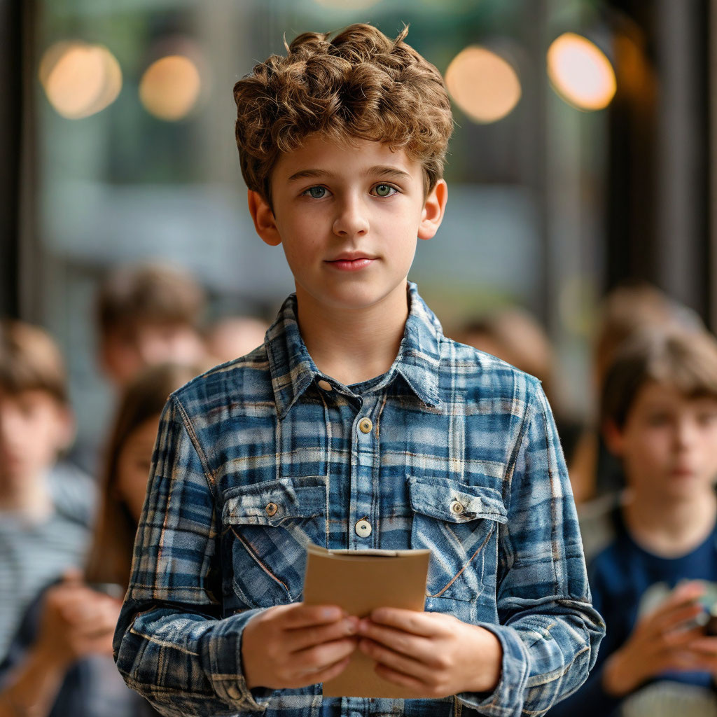 Ученик выступает с докладом