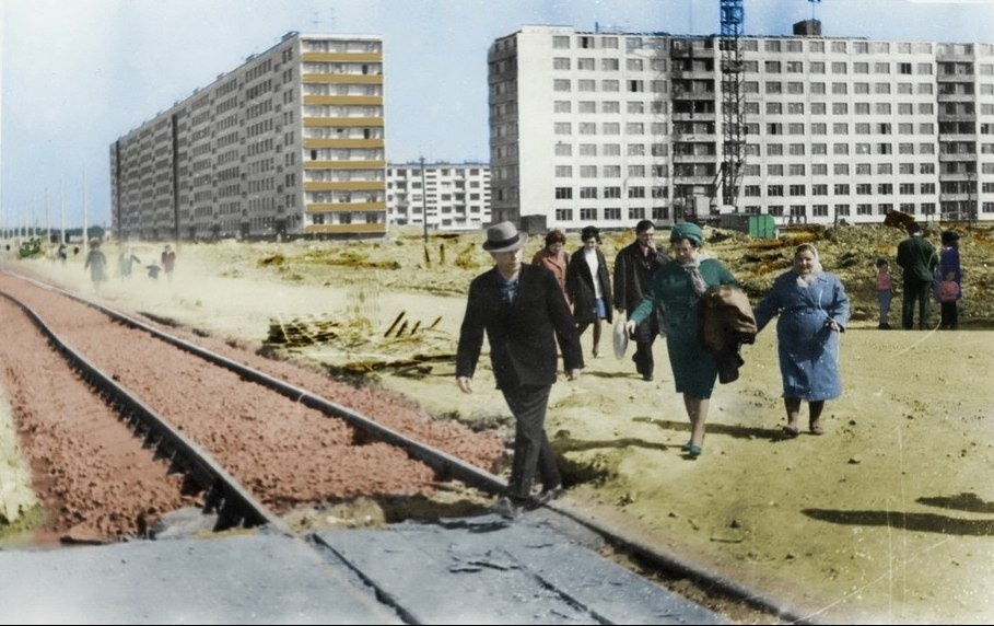 70-е, новостройки Веселого поселка.